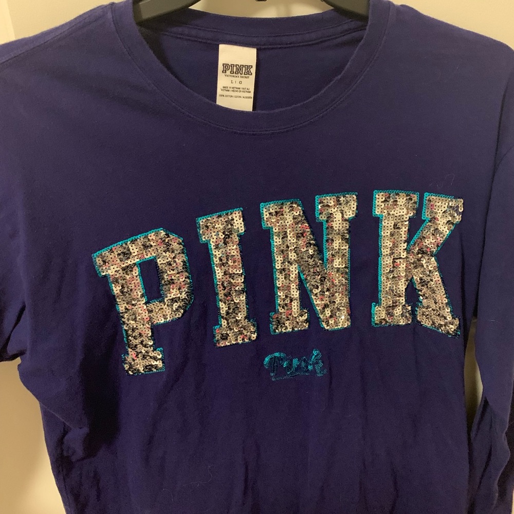 PINK sequin long sleeve